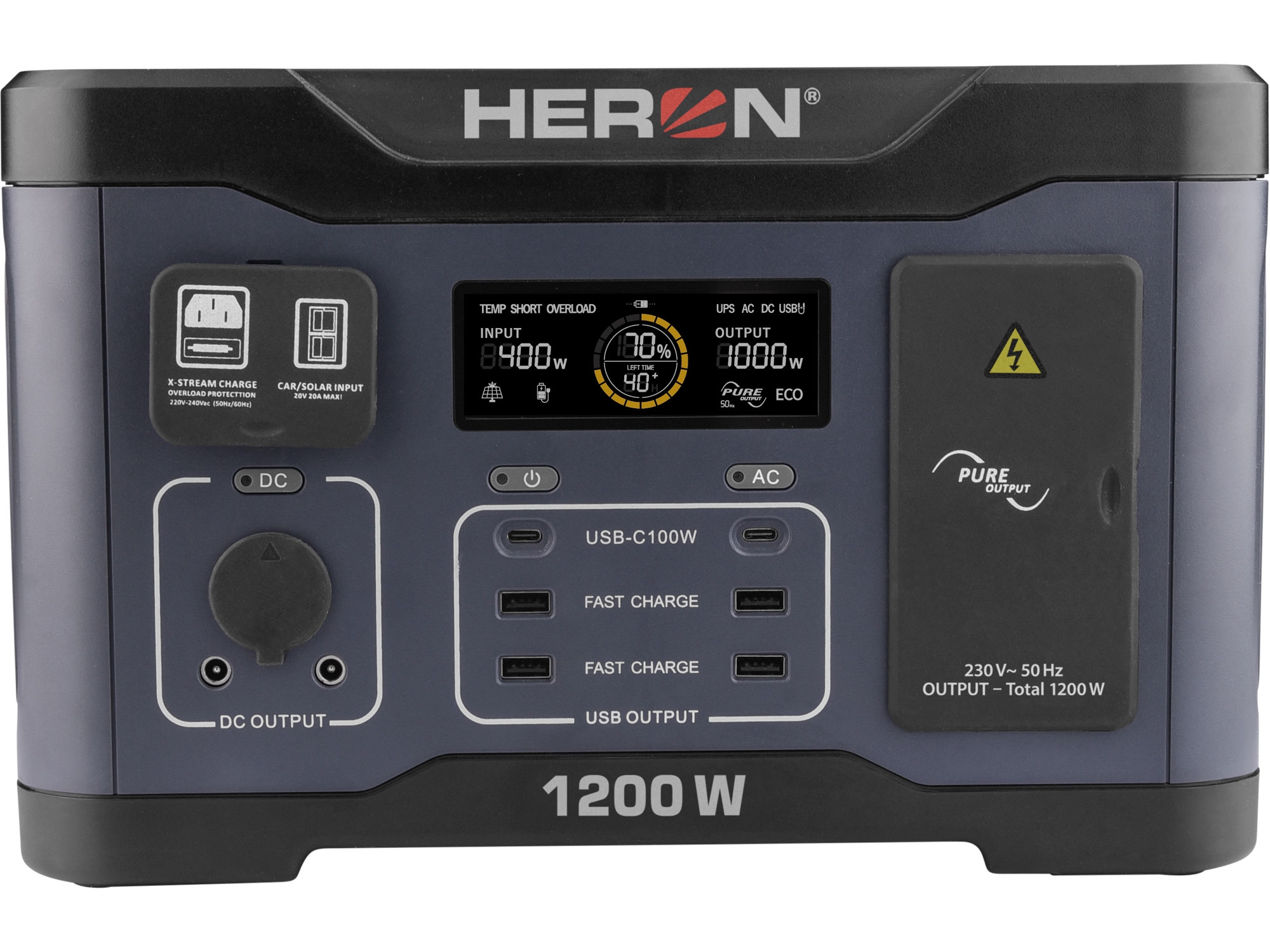Nabíjecí záložní bateriová stanice Heron 1200W 8896801