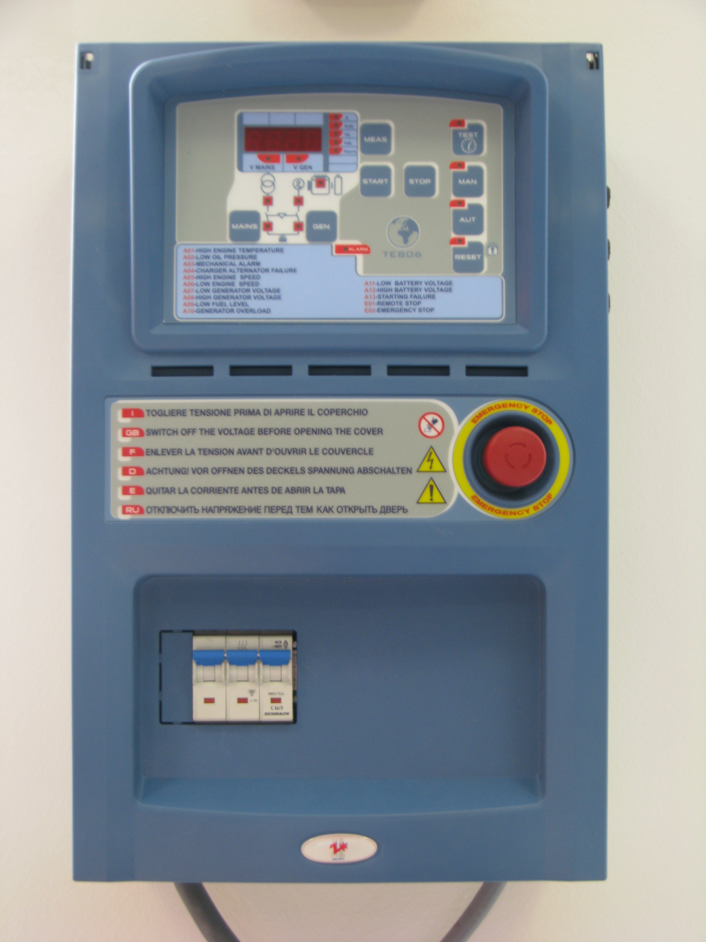 Automatický systém zapnutí a vypnutí pro elektrocentrály EUROPOWER
